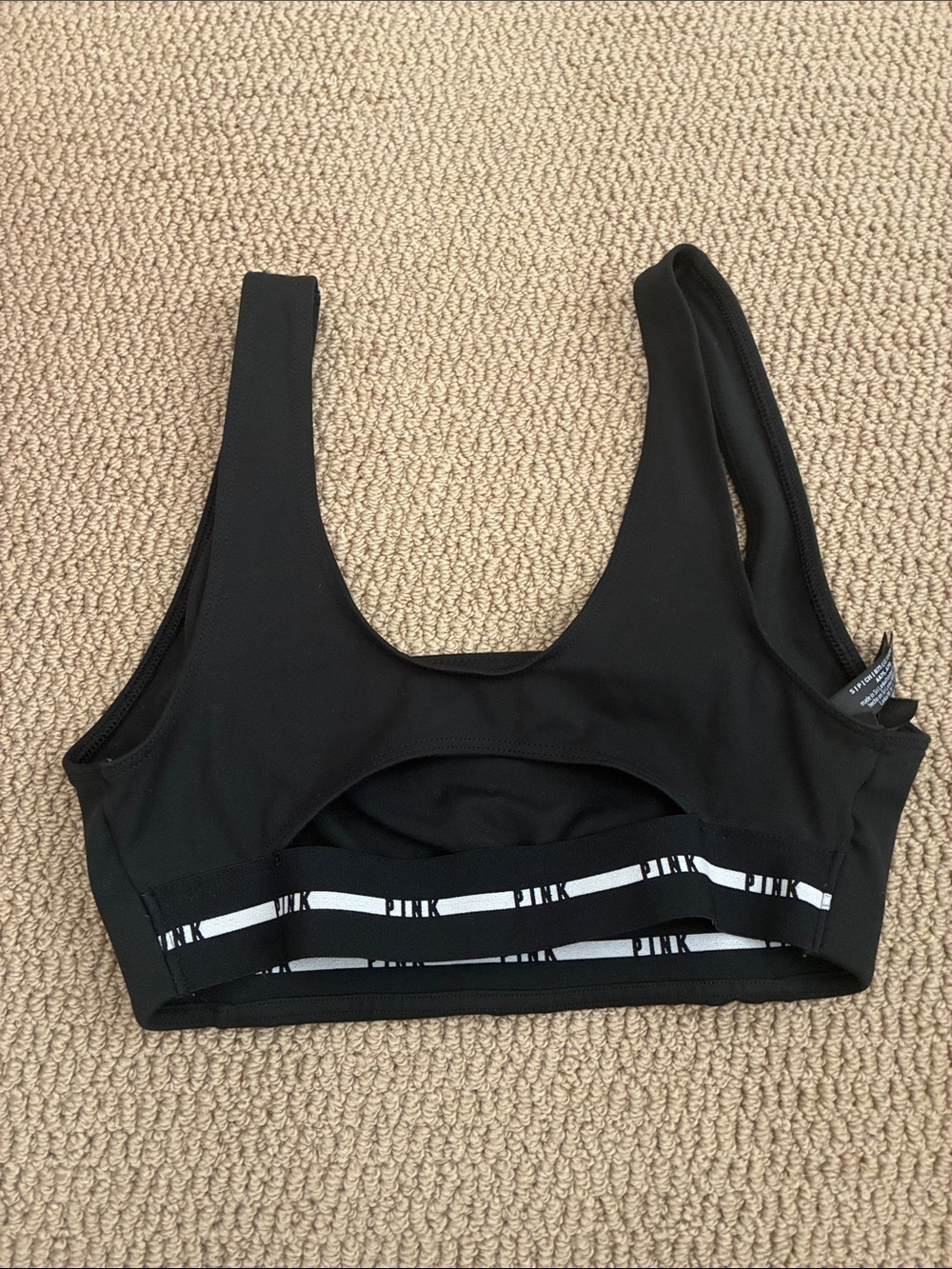 Black Scoop Sports Bralette